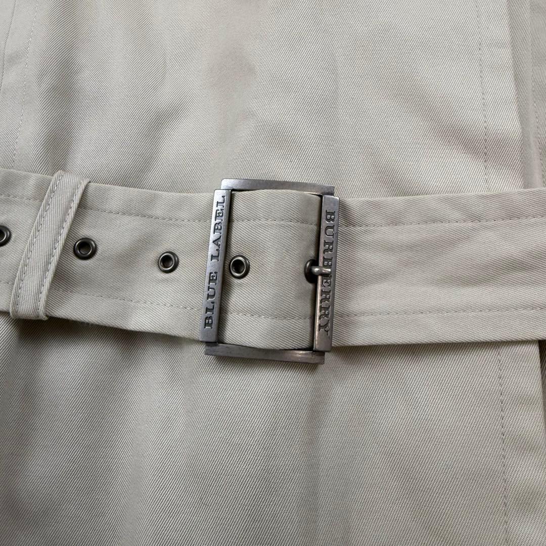 バーバリーブルーレーベル　トレンチコート　ノバチェック　ベルト付き