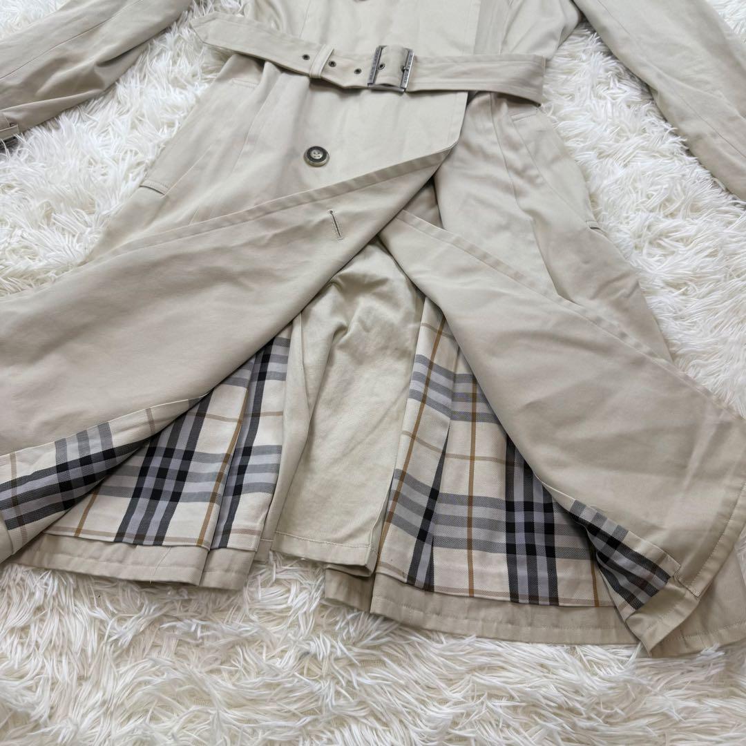 バーバリーブルーレーベル　トレンチコート　ノバチェック　ベルト付き
