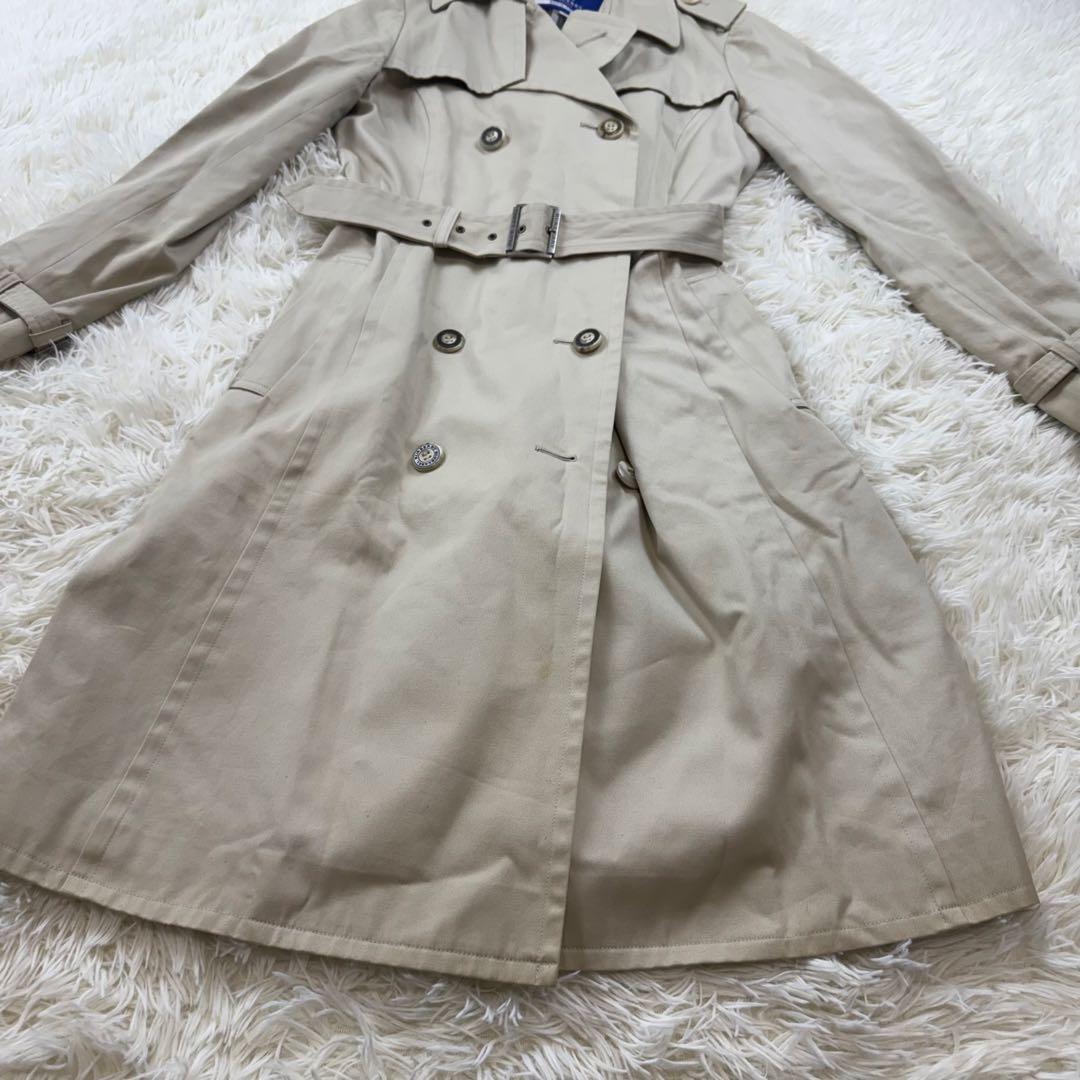 バーバリーブルーレーベル　トレンチコート　ノバチェック　ベルト付き