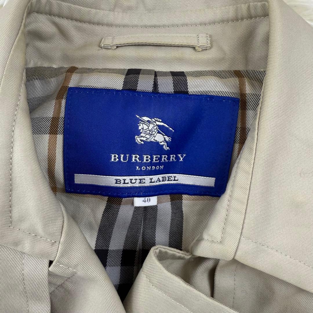 バーバリーブルーレーベル　トレンチコート　ノバチェック　ベルト付き