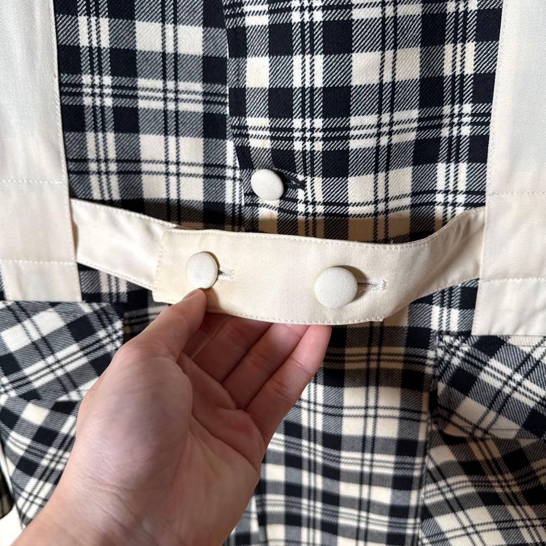 希少　1970s 英国製 ヴィンテージ チェック ウール テーラード　ユーロ