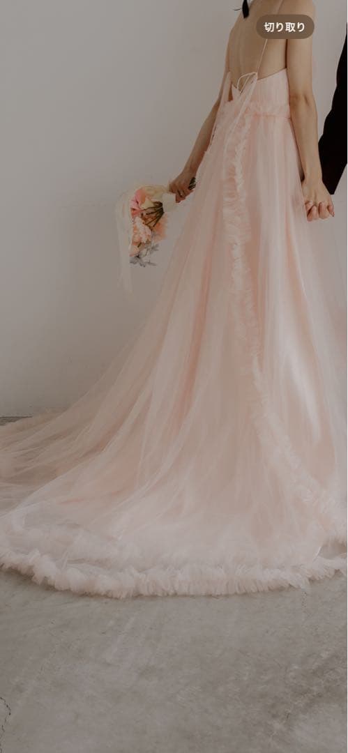 ピンク ロングドレス