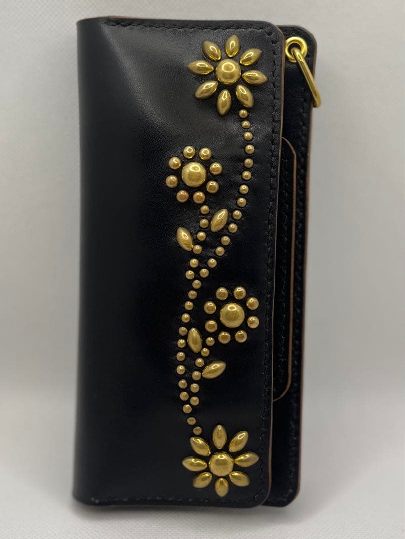 トラッカーウォレット TW-05 MARYAM社 ホースバット フラワースタッズ