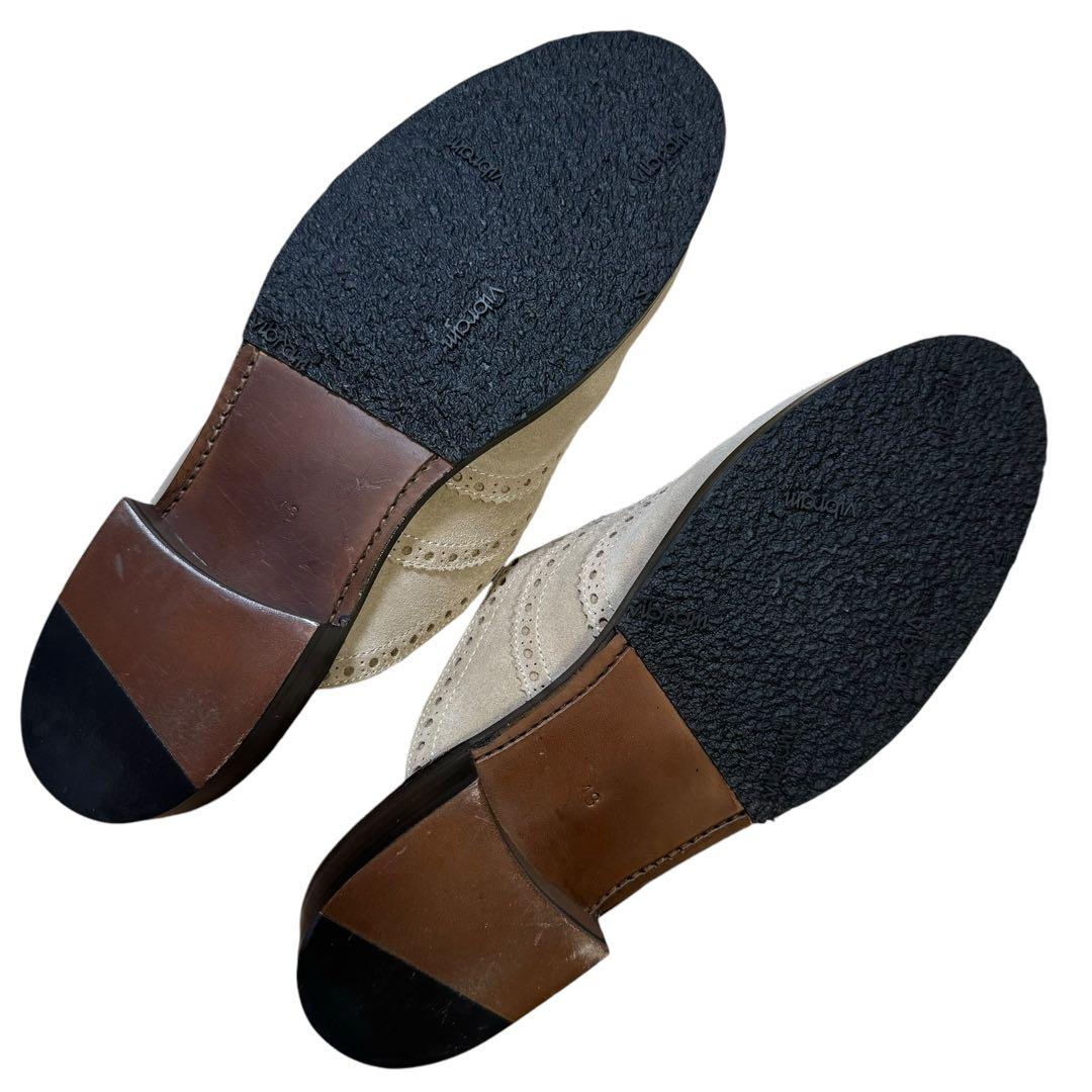 美品ウノピュウノウグァーレトレ/ウィングチップファーサンダル/ベージュ43