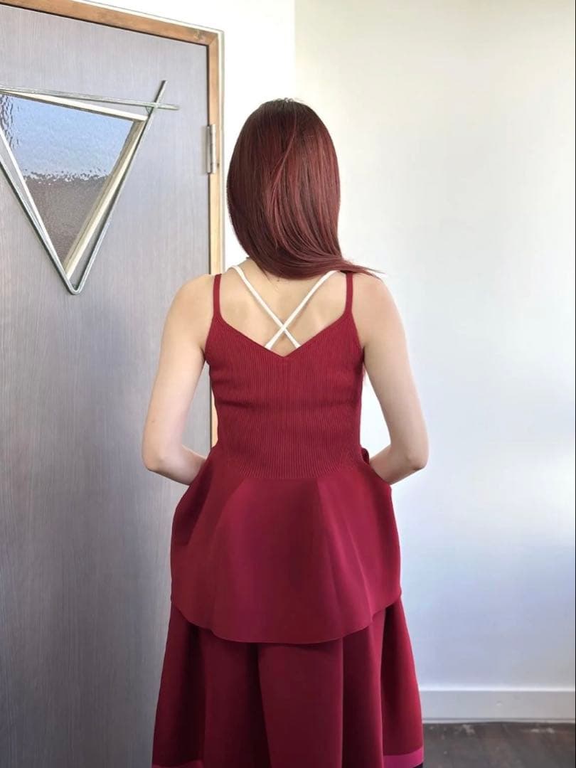 CFCL POTTERY CAMISOLE TOP キャミソール レッド