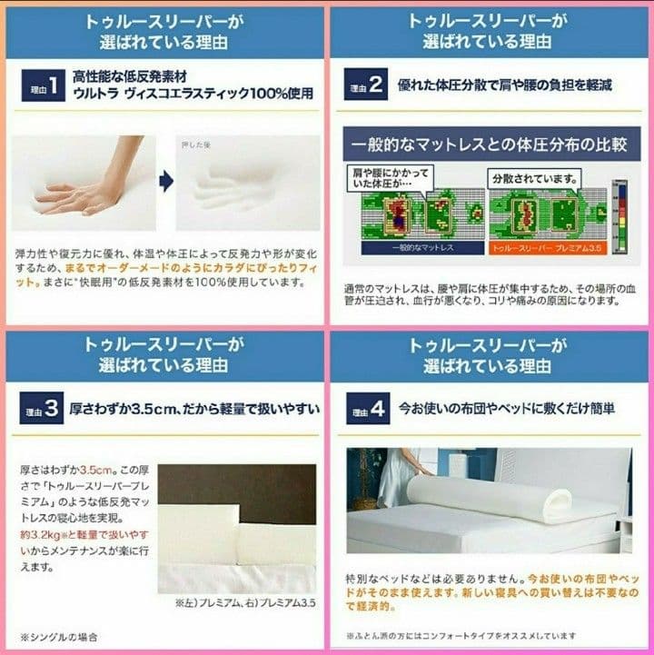 １箱❗快適・快眠ライフ❗新品 箱梱包トゥルースリーパー ライト 3.5 シングル