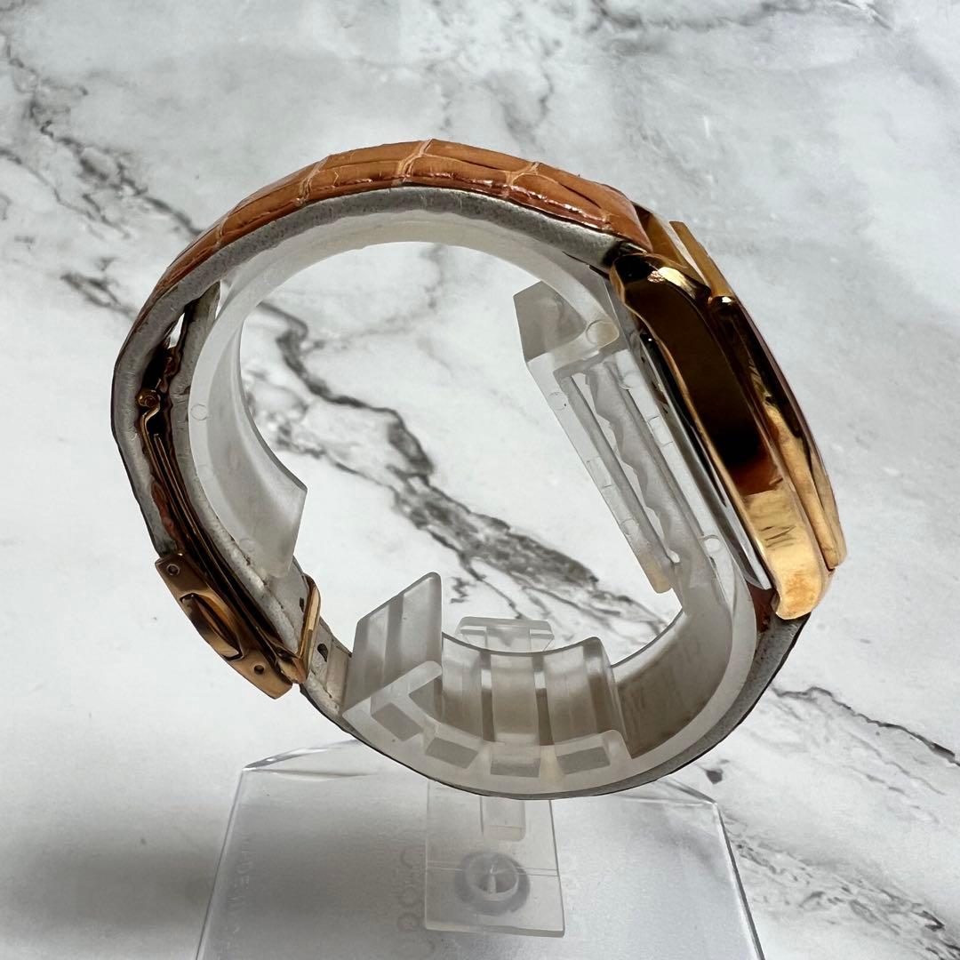 稼働美品 セイコールキア レディース腕時計 1B22-0AP0 トノー型 ピンク