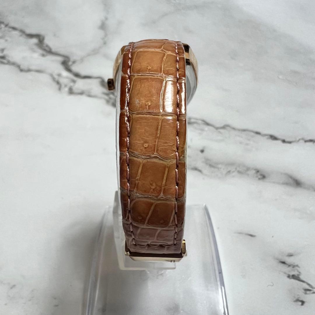 稼働美品 セイコールキア レディース腕時計 1B22-0AP0 トノー型 ピンク