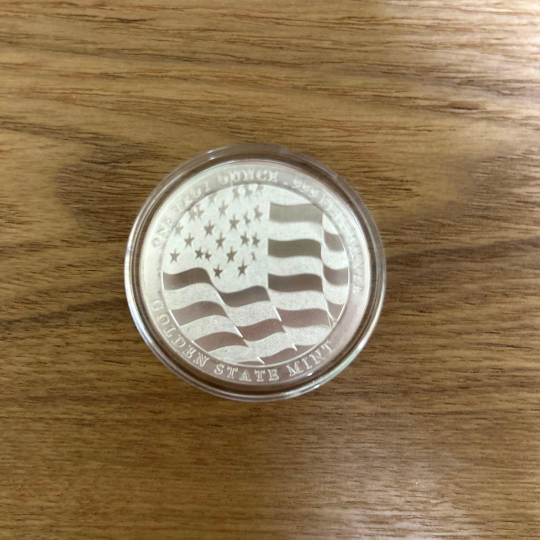 純銀メダル　アメリカ　ハクトウワシ