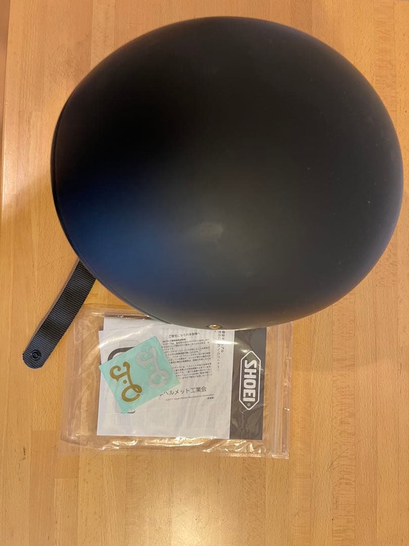 マットブラック ジェットヘルメット スモークシールド付き