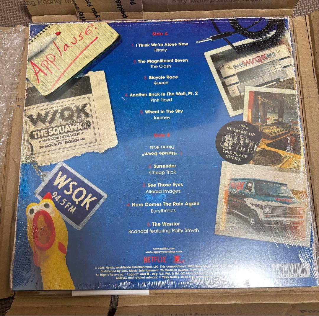 US限定 ストレンジャーシングス WSQK レコード コレクション 海外限定