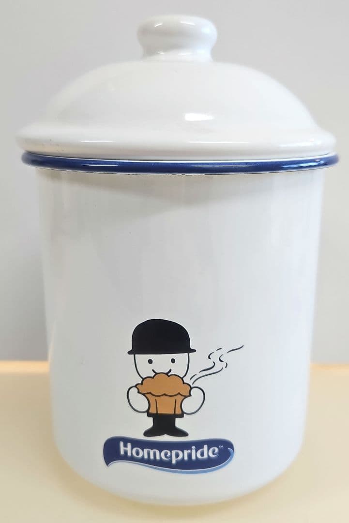 美品レア　ホームプライド　ホーロー　キャニスター缶