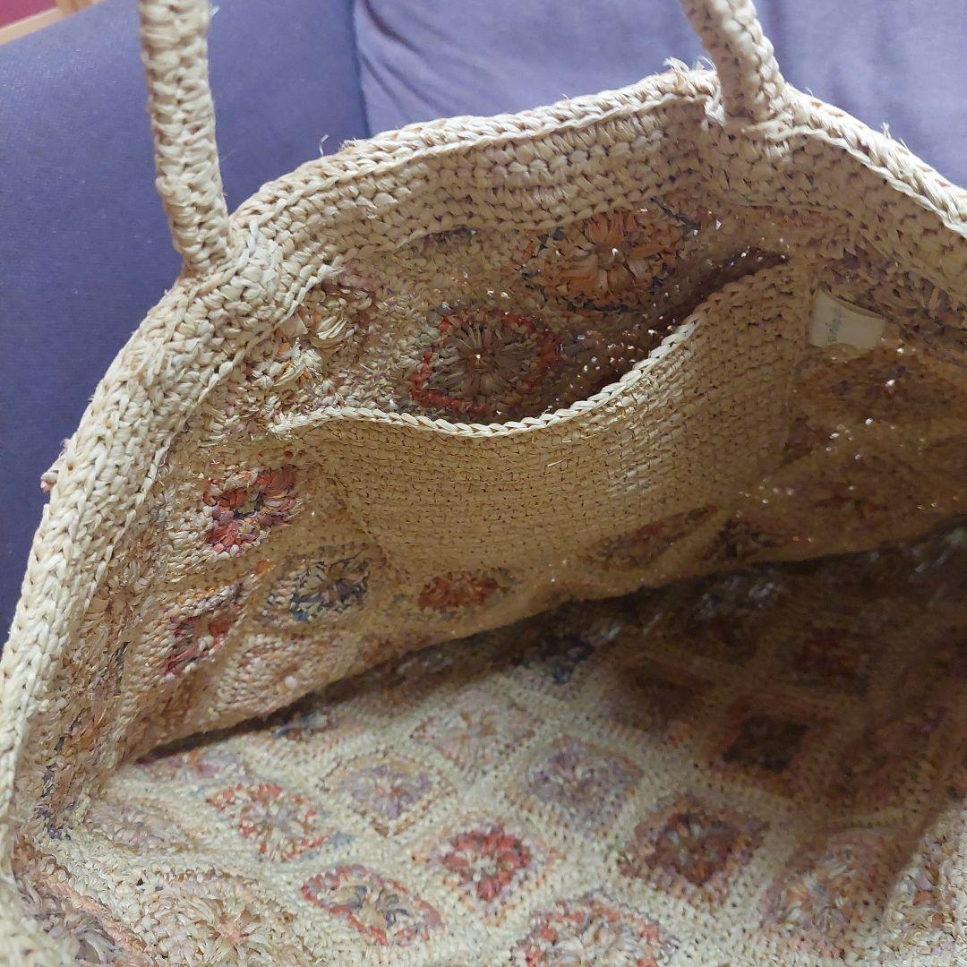 [お値下げ]ソフィーディガール　大きなトートバッグ　ラフィアバッグ　新品未使用