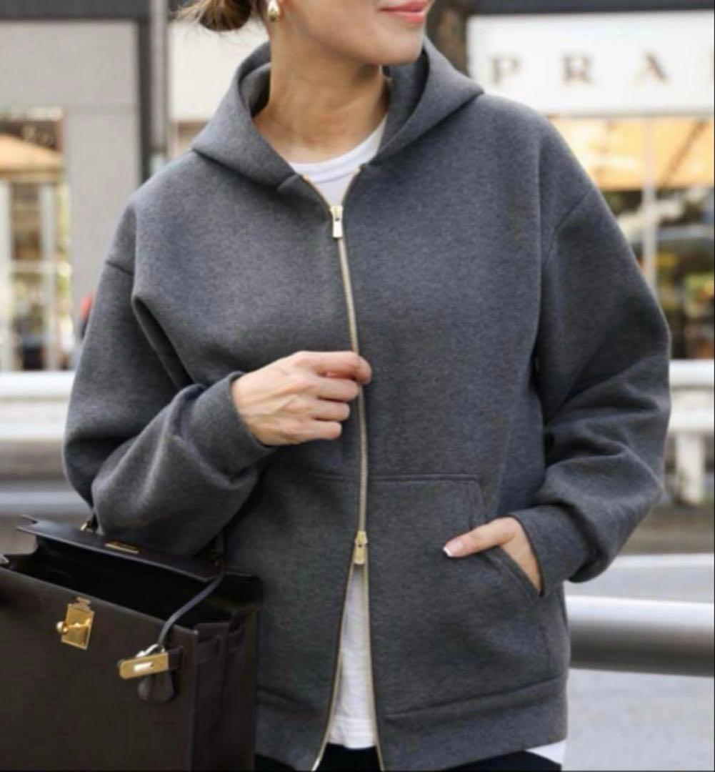トップス Deuxieme Class Oversized Zip Hoodie