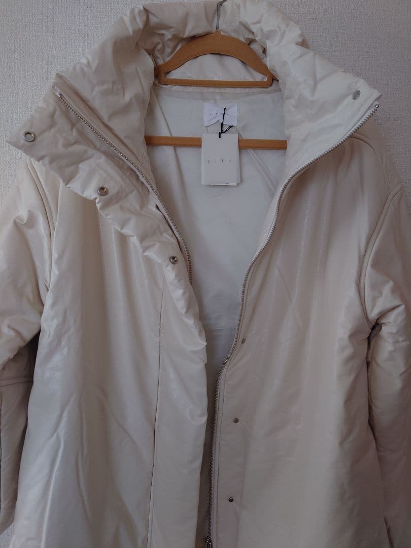 ヤマダヤ　FIKA　フェイクレザーアウター　中綿ブルゾン