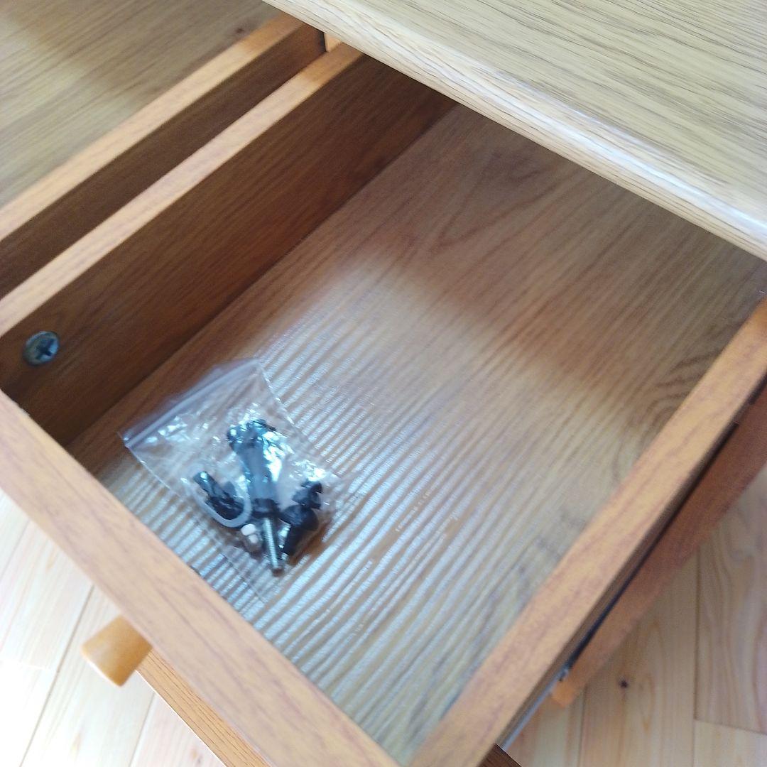 【お値下げ】3面鏡 シンプルドレッサー・鏡台　スツール付き