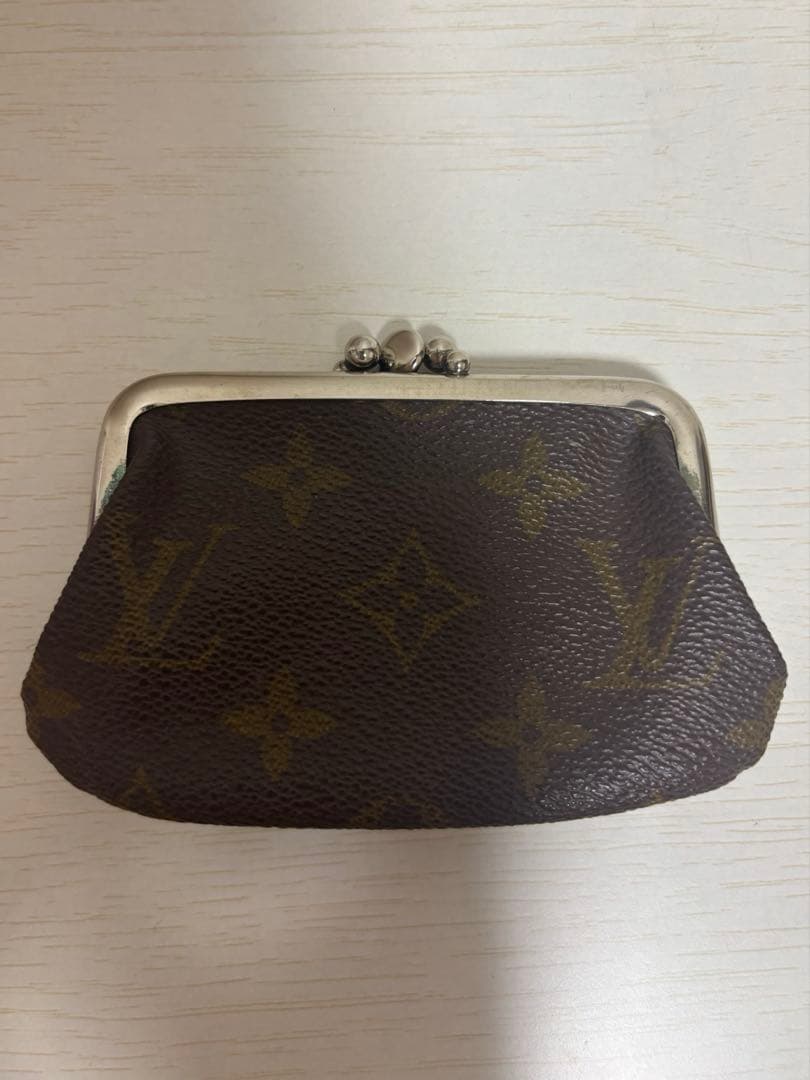 Louis Vuitton がま口ケース ダークブラウン