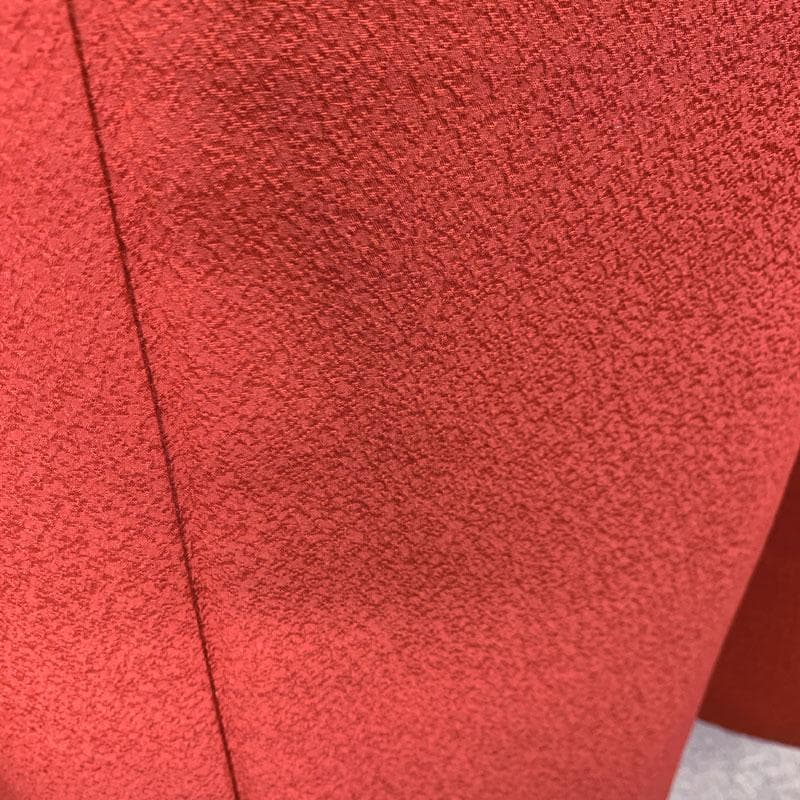 511z42〇こむさでもーど 色無地 中振袖 洒落紋 赤〇美品 成人式 結婚式