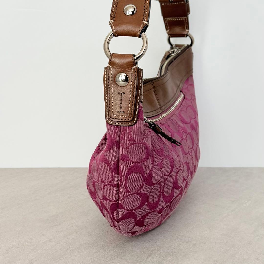 バッグ Coach Signature Soho Hobo Pleated Bag