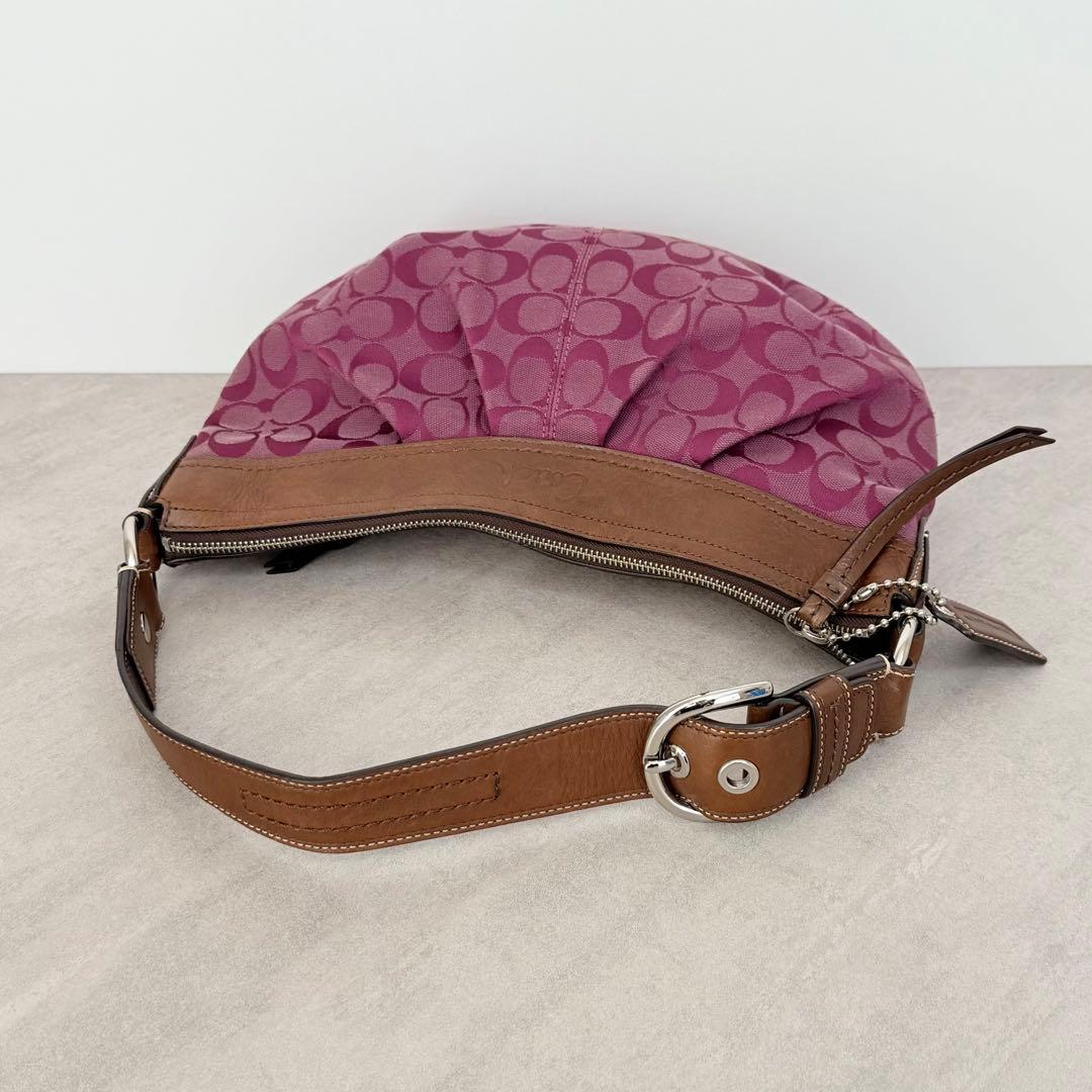 バッグ Coach Signature Soho Hobo Pleated Bag