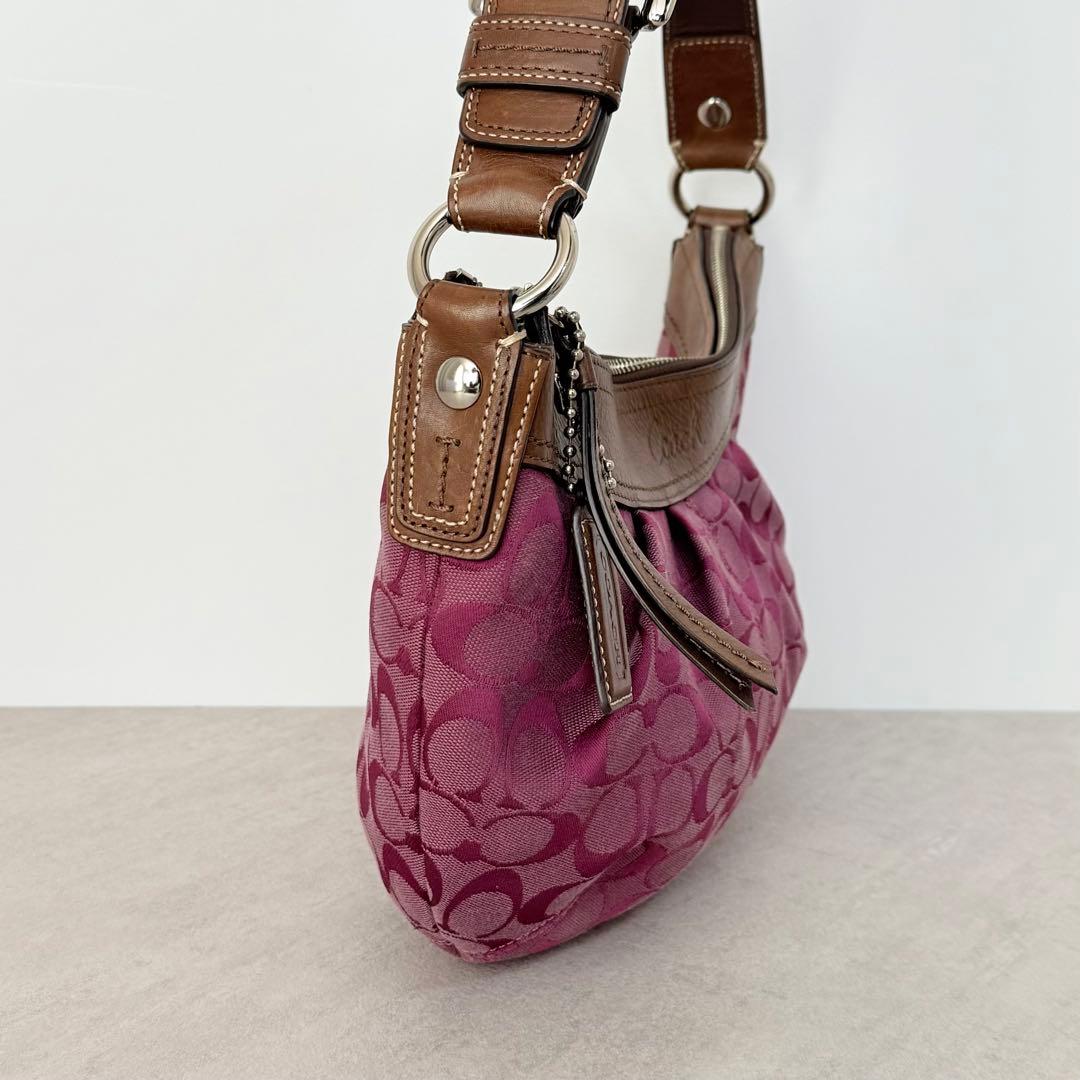 バッグ Coach Signature Soho Hobo Pleated Bag