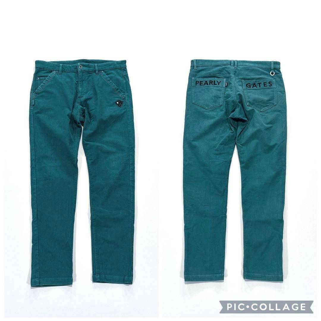 パーリーゲイツ　6/LL 30周年記念　ロングパンツ　大きいサイズ　グリーン系