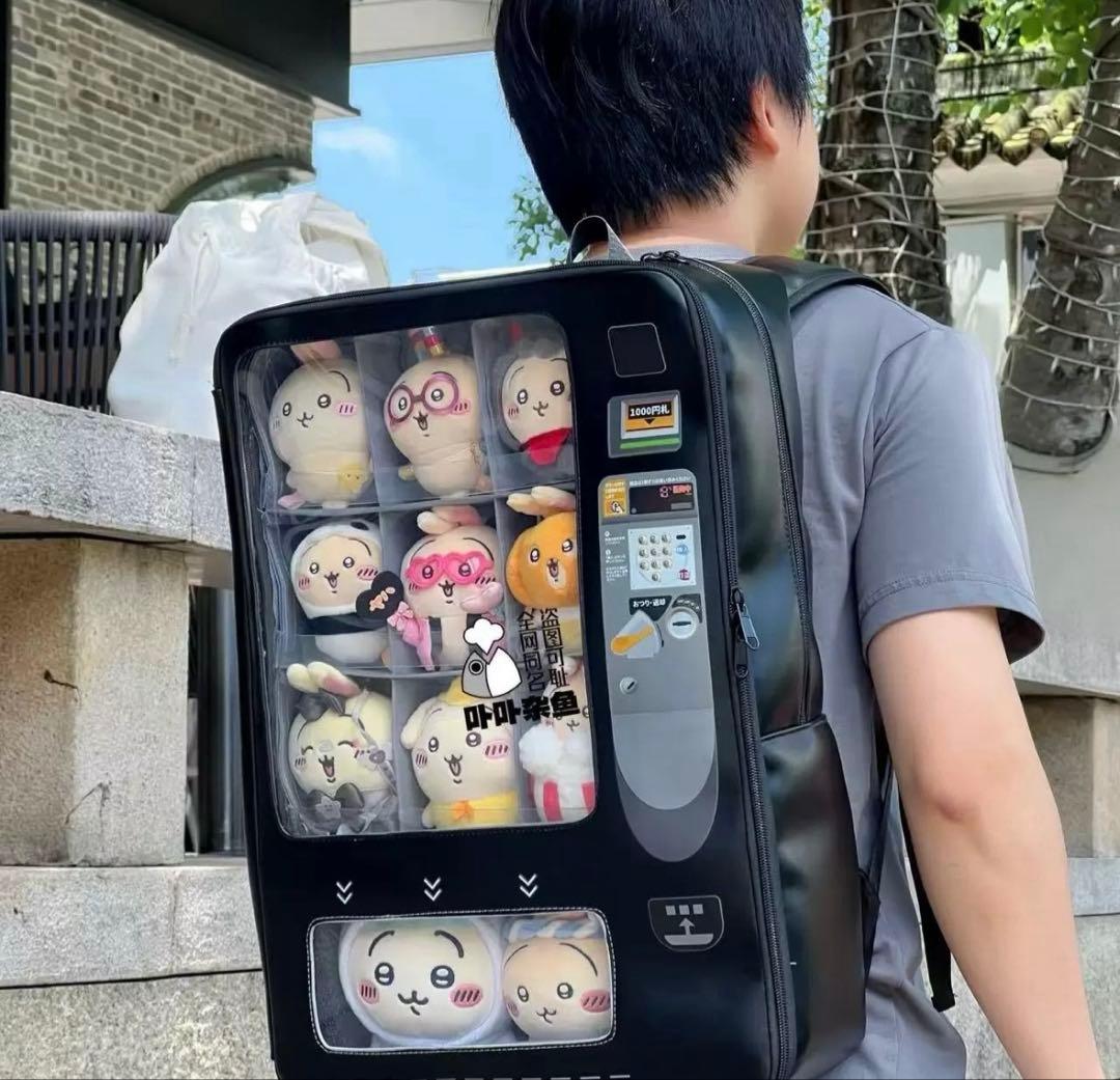 卟卟杂鱼　正規品　自販機型リュック　黒　痛バ　痛リュック