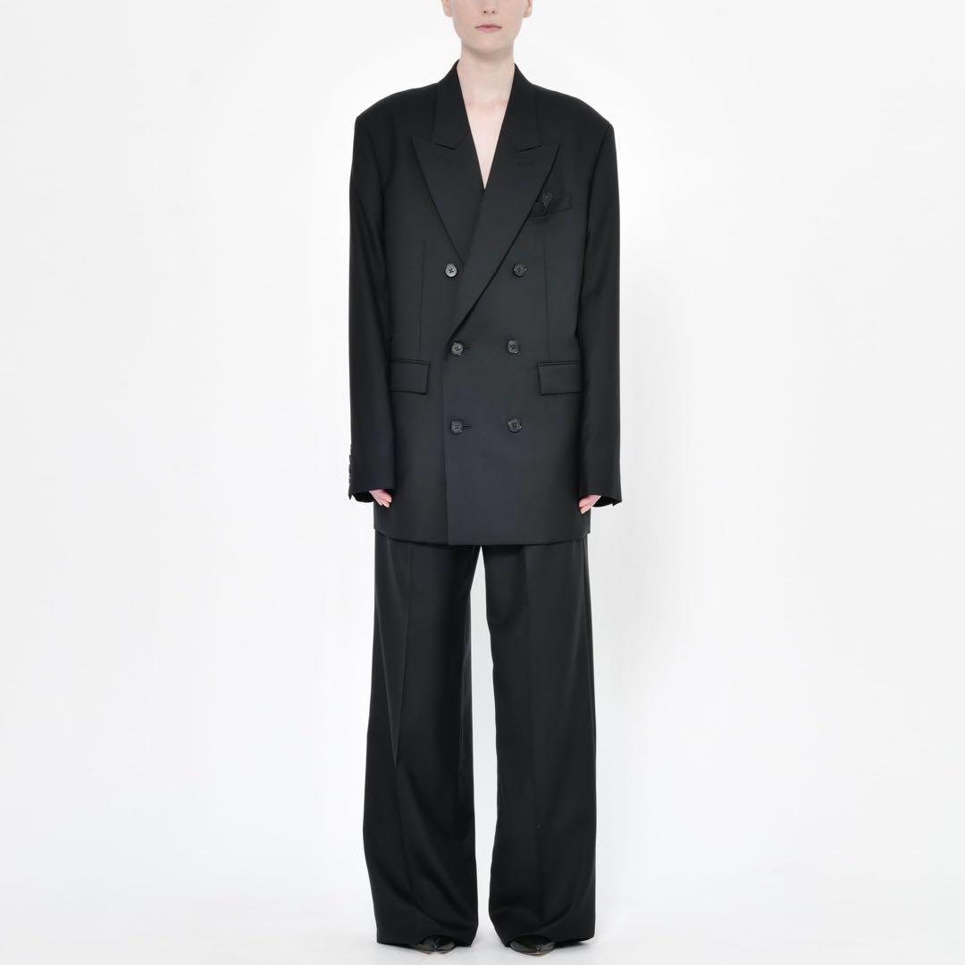 パンツ dressedundressed 23ss black trousers