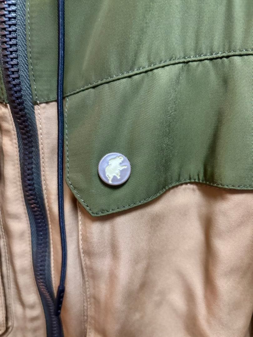 ハンティングワールド フィッシングジャケット オリーブグリーン ベージュ