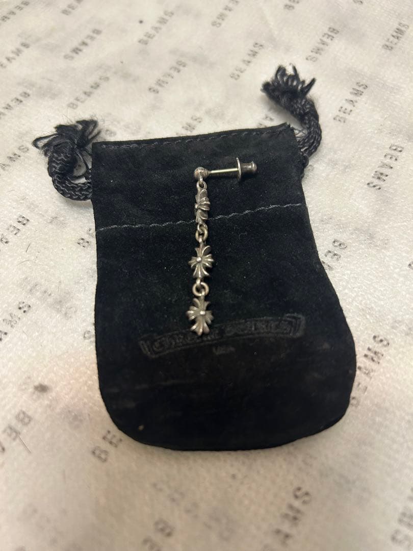 Chrom Heartsクロムハーツ タイニーECHプラス3ドロップ ピアス