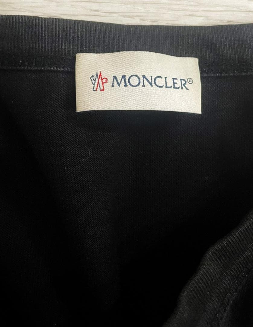 モンクレール ワンポイント ロング　Tee ブラックM レディース