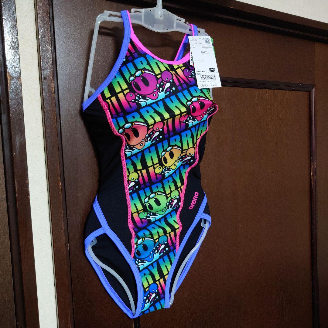 Mサイズ 新品未使用 アリーナ レディース カラフルキャラクター水着 W503