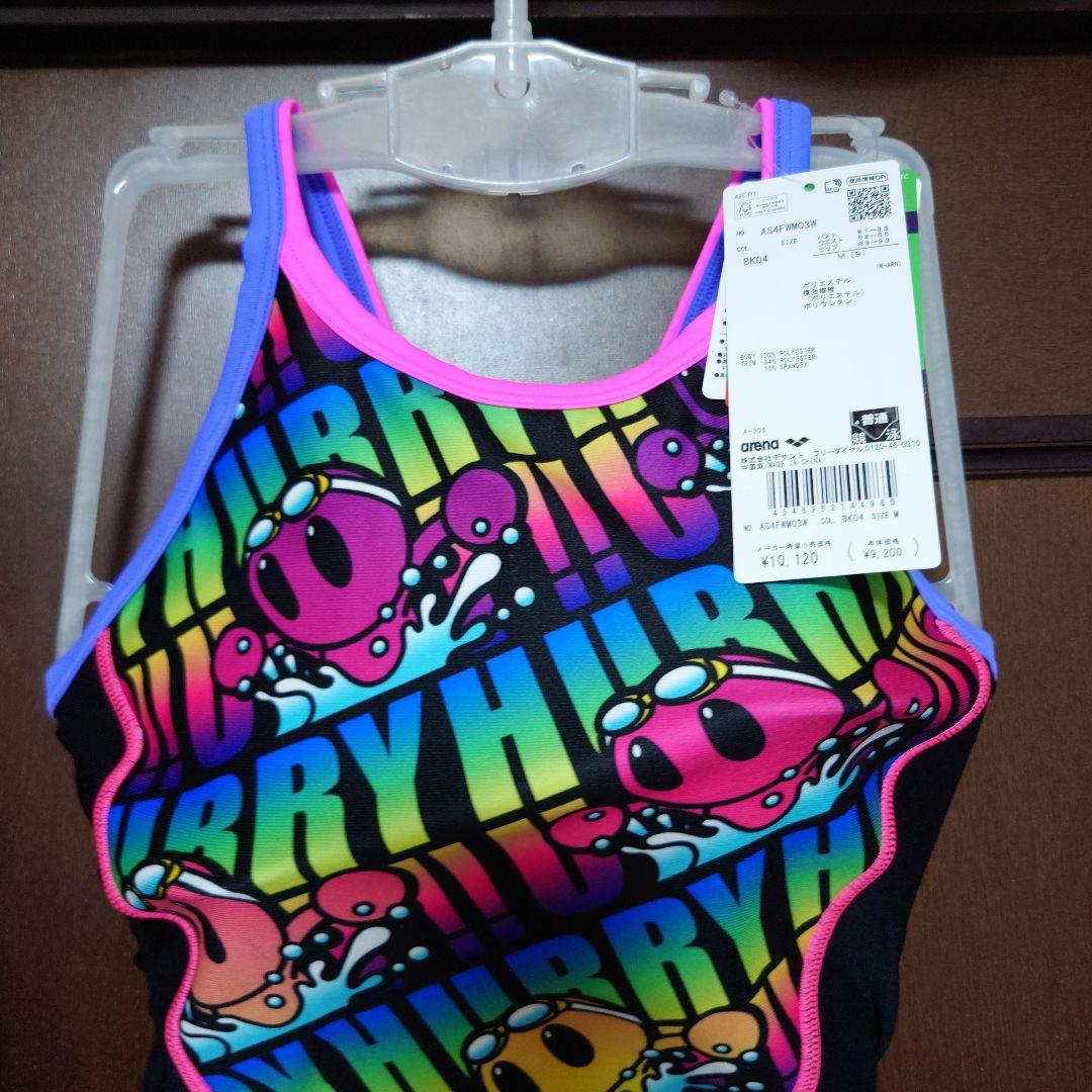 Mサイズ 新品未使用 アリーナ レディース カラフルキャラクター水着 W503
