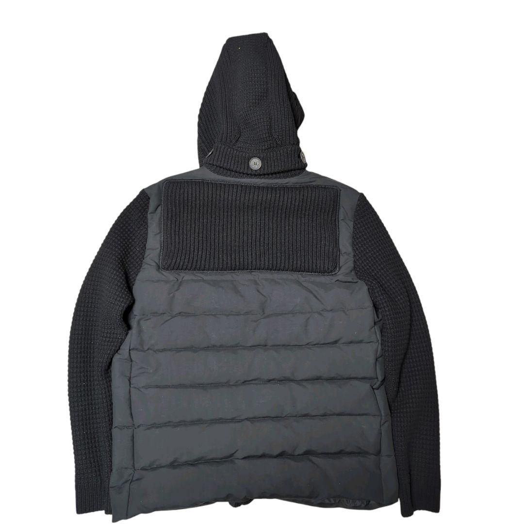 美品 BARK ダッフル ダウン切り替え ワッフル ブラック L イタリア製
