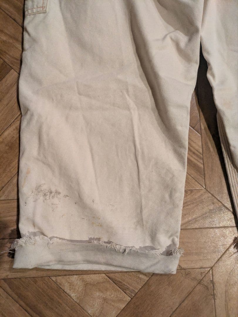 キャピタル　KAPITAL ダブルニー ヒッコリー ランバーパンツ