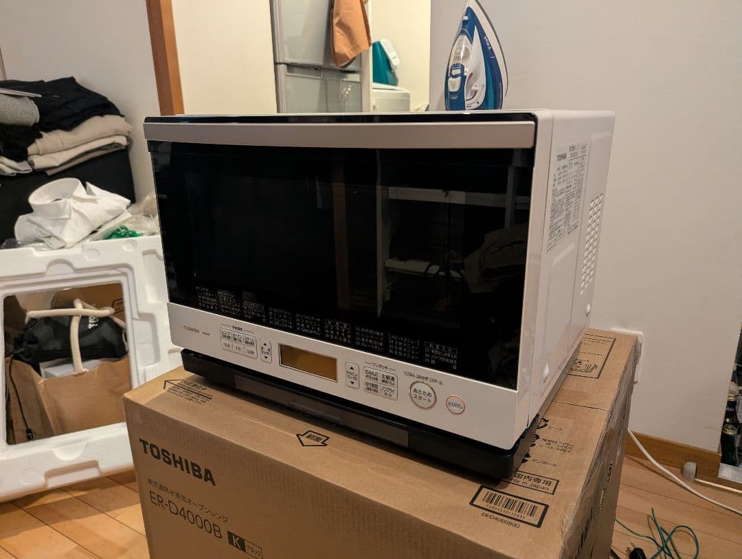 TOSHIBA ER-MD8 過熱水蒸気オーブンレンジ（石窯ドーム） ホワイト
