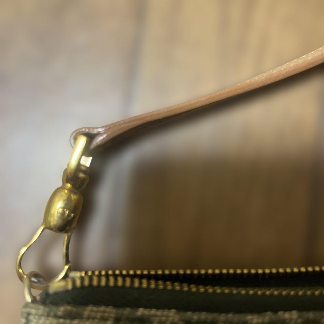 Christian Dior ロゴ柄ショルダーバッグ グリーン