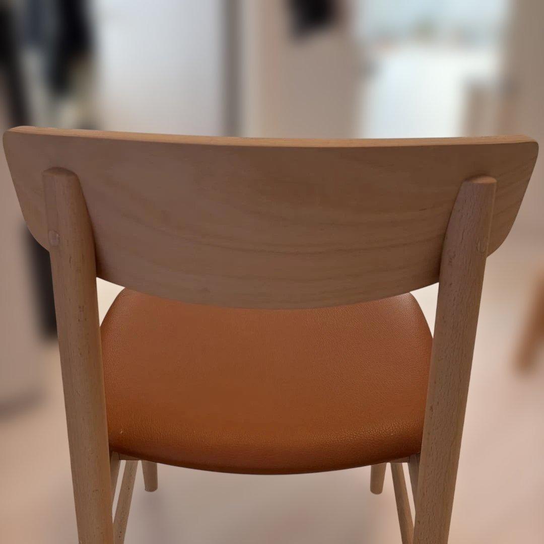 カリモク60 Tチェア リーベルブラウン ②ダイニングチェア（定価6.2万）