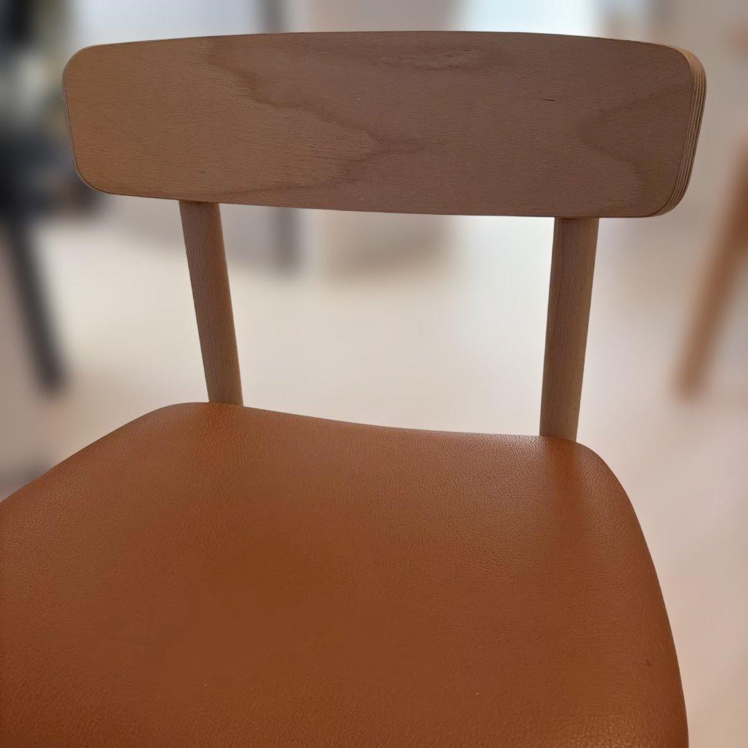 カリモク60 Tチェア リーベルブラウン ②ダイニングチェア（定価6.2万）