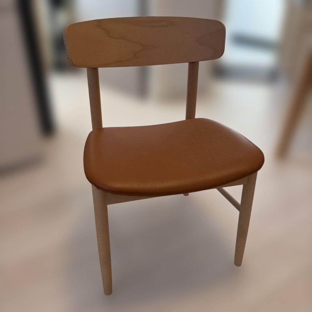 カリモク60 Tチェア リーベルブラウン ②ダイニングチェア（定価6.2万）