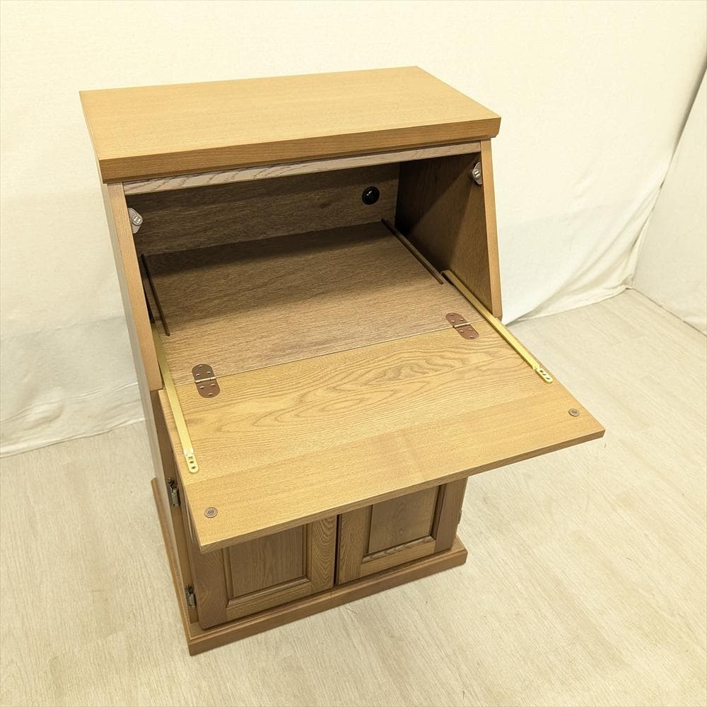 展示品　大雪木工　オーク　ライティングデスク　ライティングビューロー　学習机