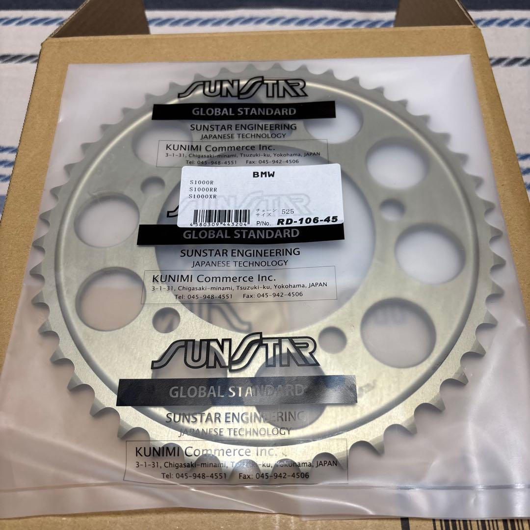 [新品]s1000rr チェーン(RK)&スプロケットセット(サンスター)