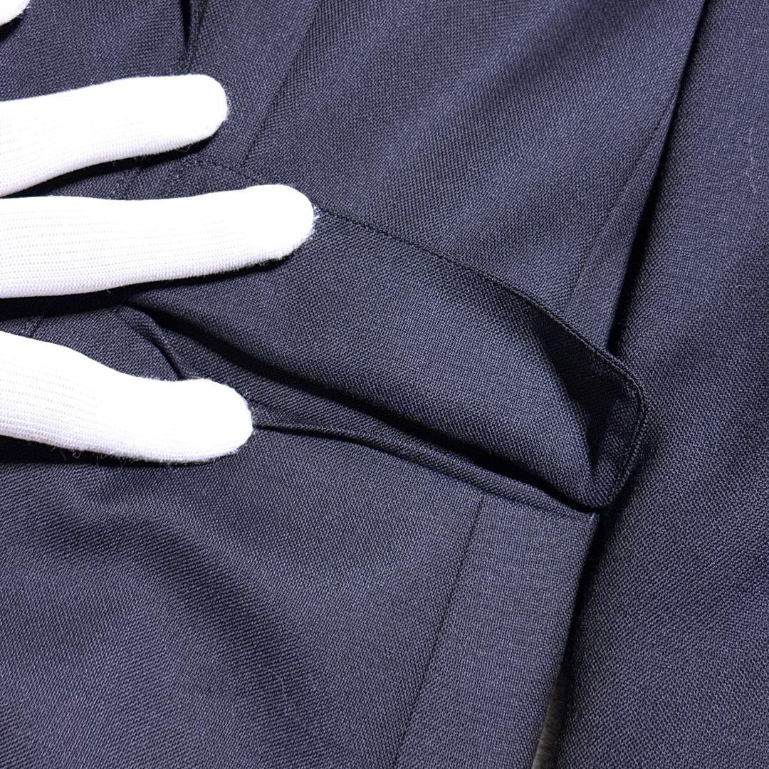 現行【未使用】J.PRESS 紺ブレ ダブル 6つ 金ボタン シルク混 濃紺 M