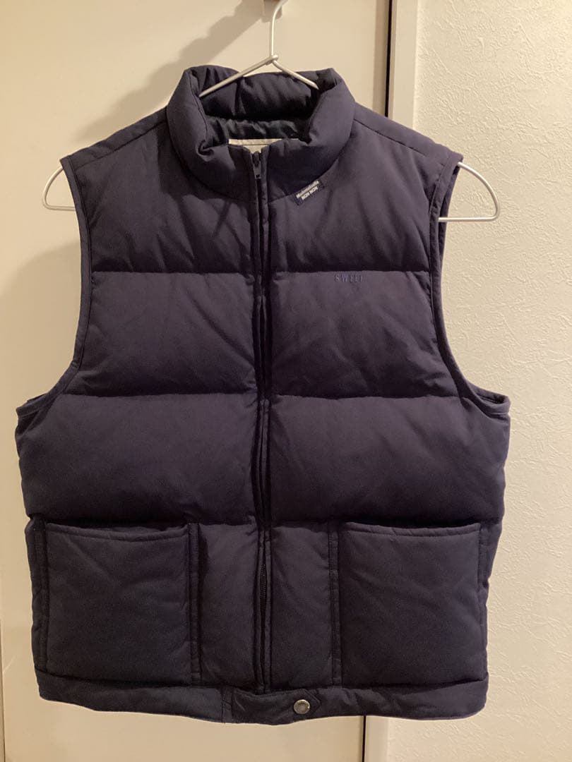 マドモアゼルノンノン　ネイビー ダウンベスト