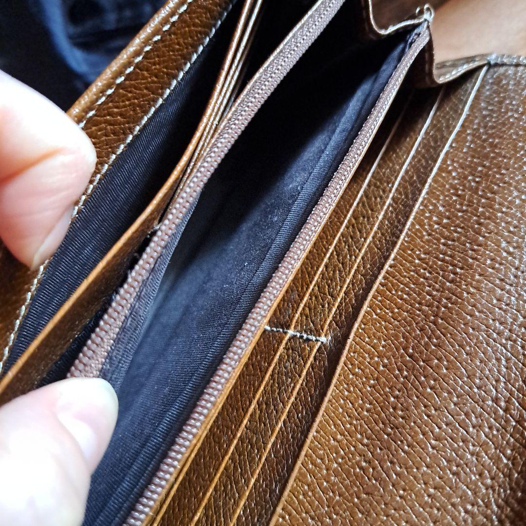 ※週末迄値下※GUCCI ブラウンレザー GGパターン 長財布
