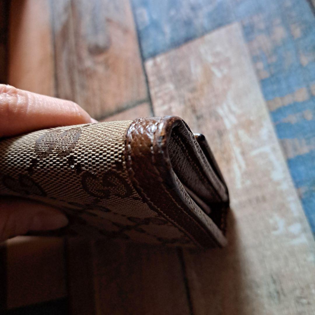 ※週末迄値下※GUCCI ブラウンレザー GGパターン 長財布