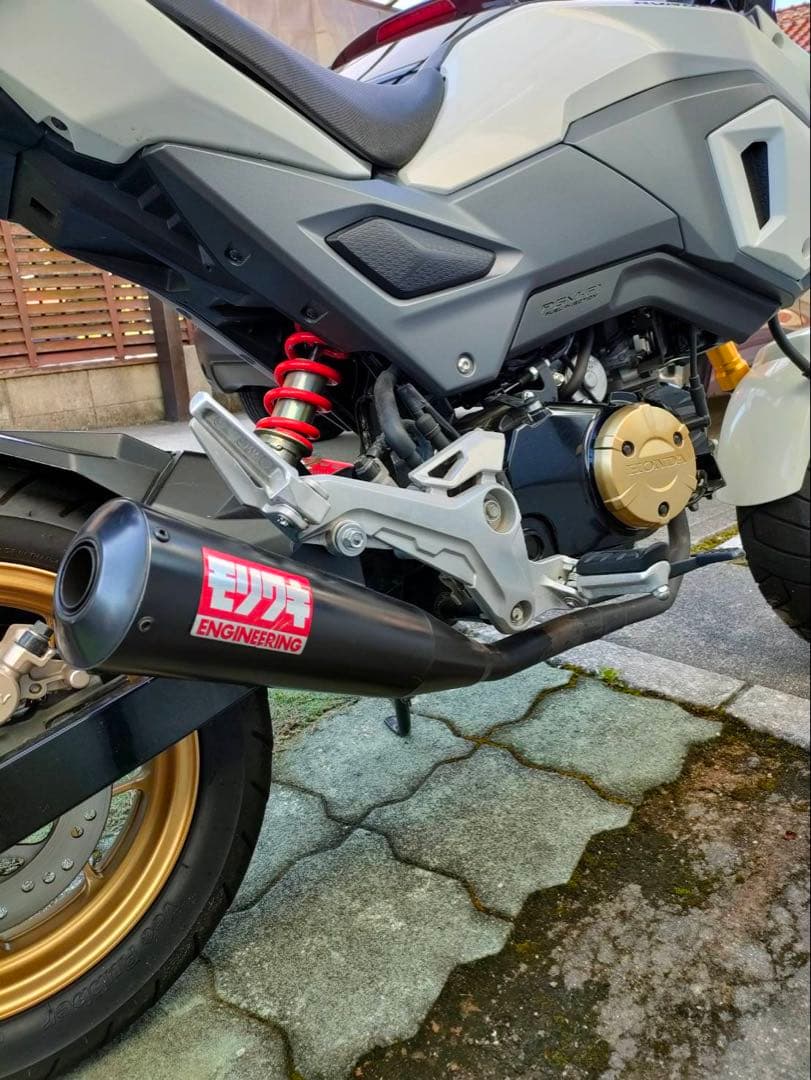 グロムJC75 モリワキ マフラーブラック