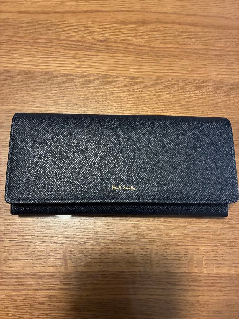 新品　ポールスミス Paul Smith カラーフラッシュレザー かぶせ 長財布