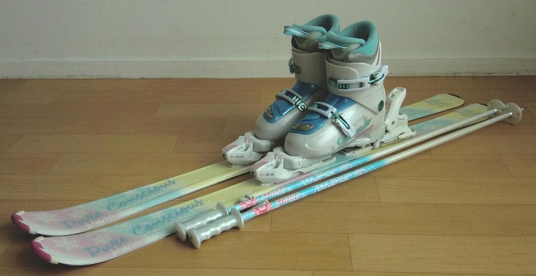 ■■12月・1月限定■送料無料■子供用スキー4点セット■120/23■女の子■■