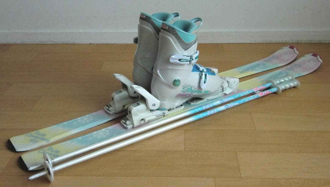 ■■12月・1月限定■送料無料■子供用スキー4点セット■120/23■女の子■■